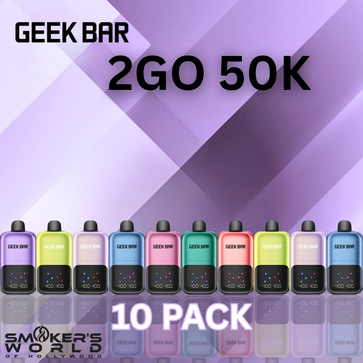 Geek Bar 2GO 50K Disposable Vape - (10 Pack)
