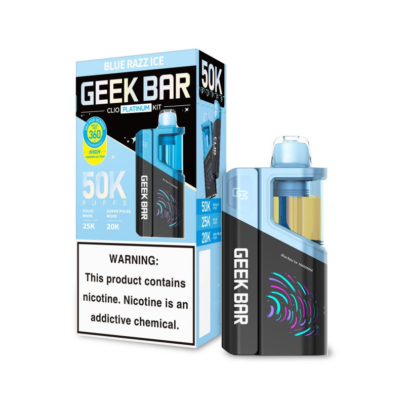 Geek Bar CLIO Platinum 50K - Blue Raz Ice