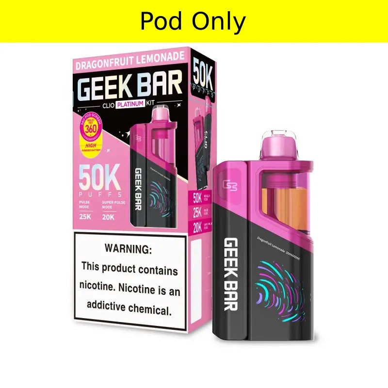 Geek Bar CLIO Platinum 50K Vape Pod - Dragonfruit Lemonade