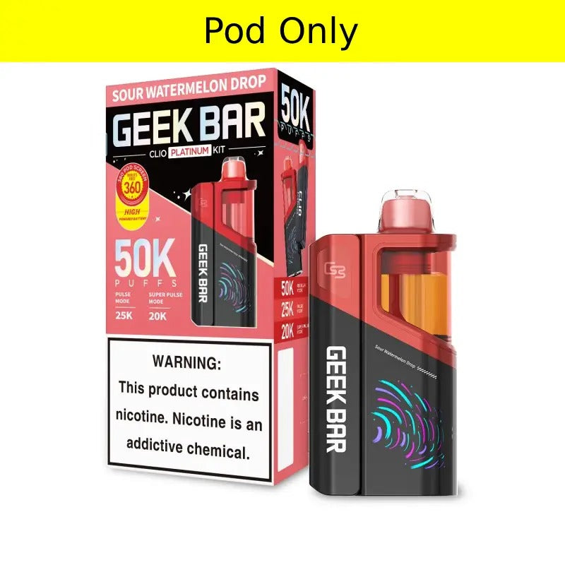 Geek Bar CLIO Platinum 50K Vape Pod - Sour Watermelon Drop