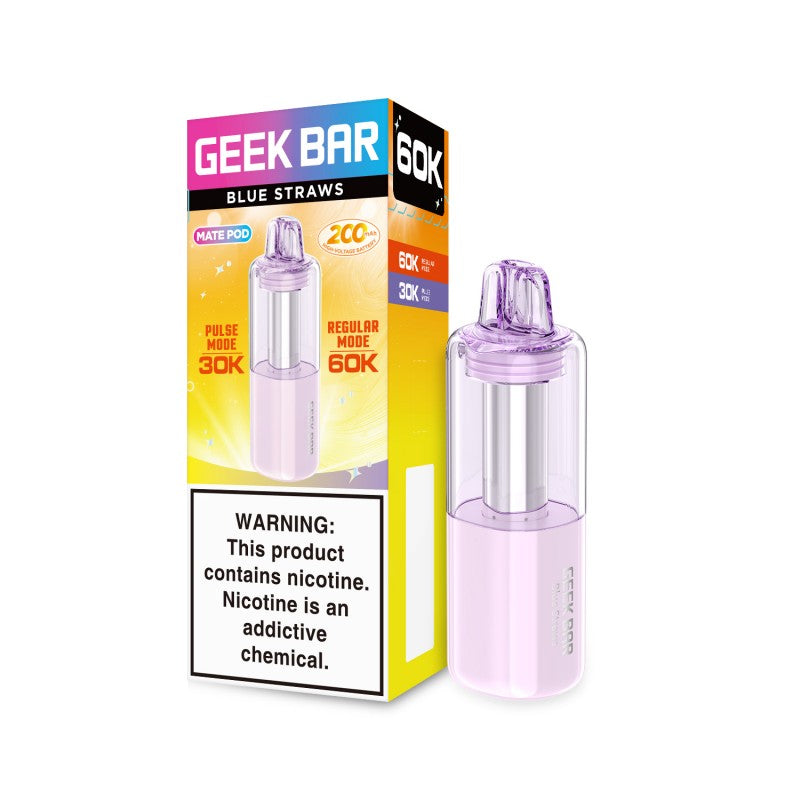 Geek Bar Mate 60K Disposable Vape Pod - Blue Straws