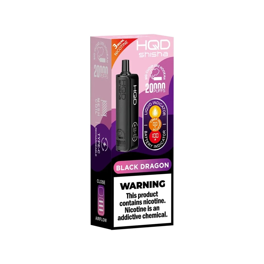 HQD Shisha 3% 20K Black Dragon