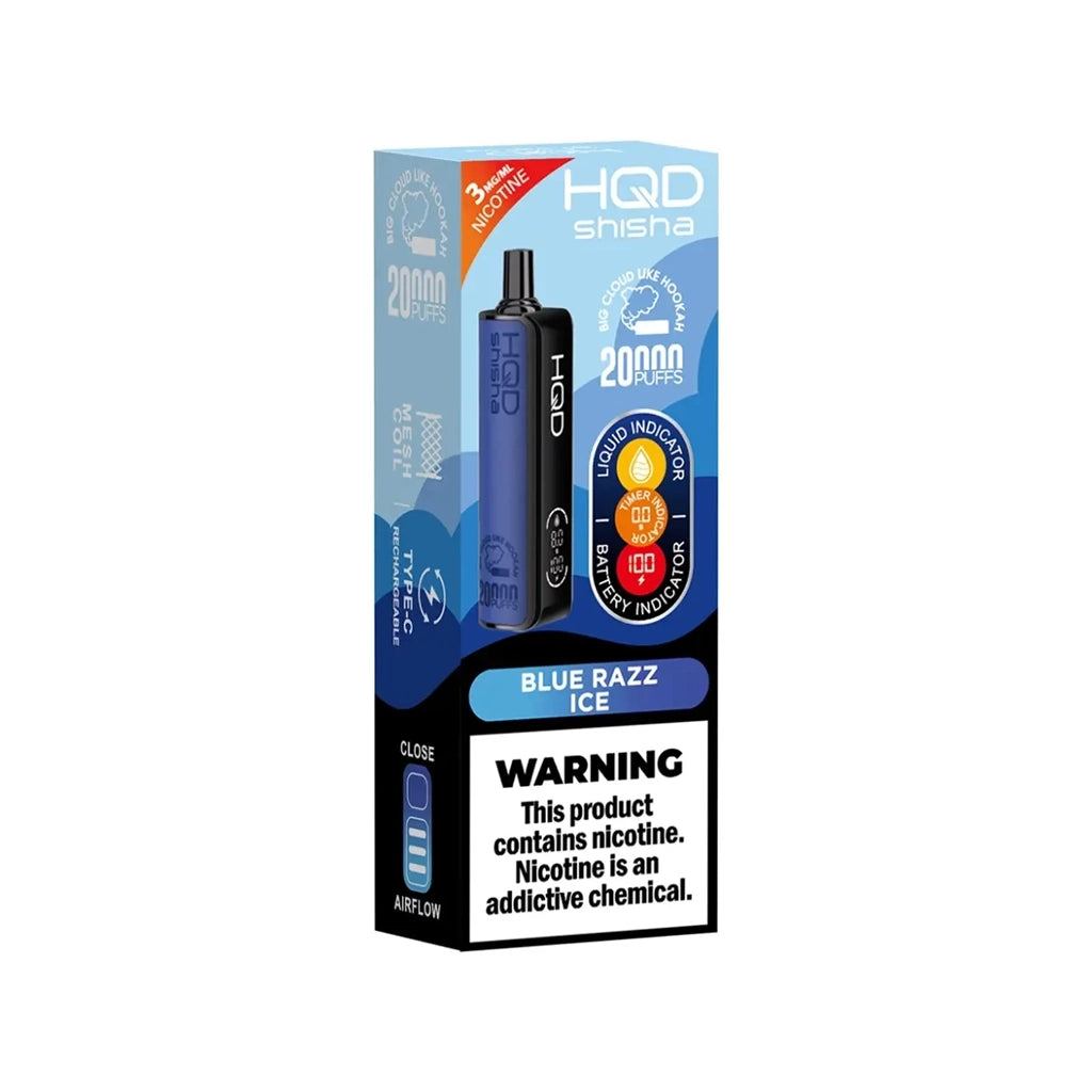 HQD Shisha 3% 20K Blue Razz Ice