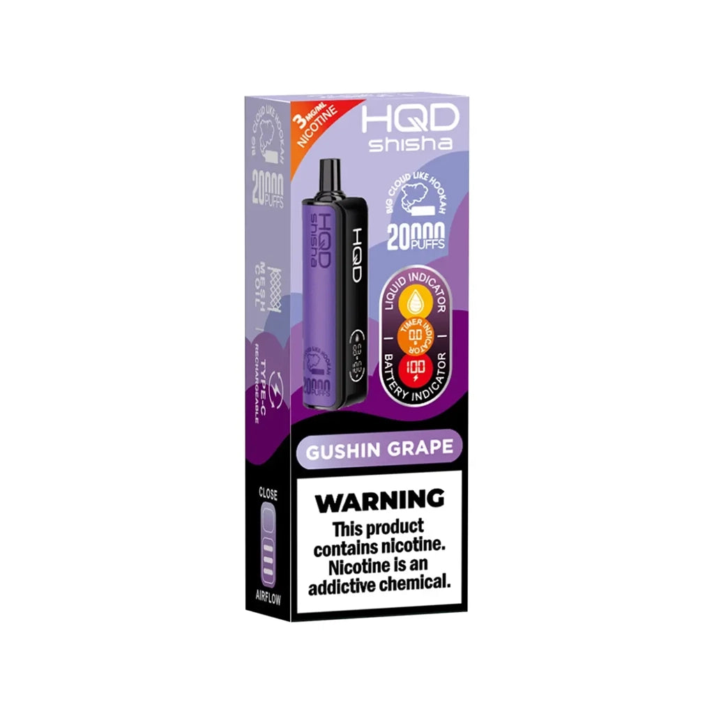 HQD Shisha 3% 20K Gushin Grape