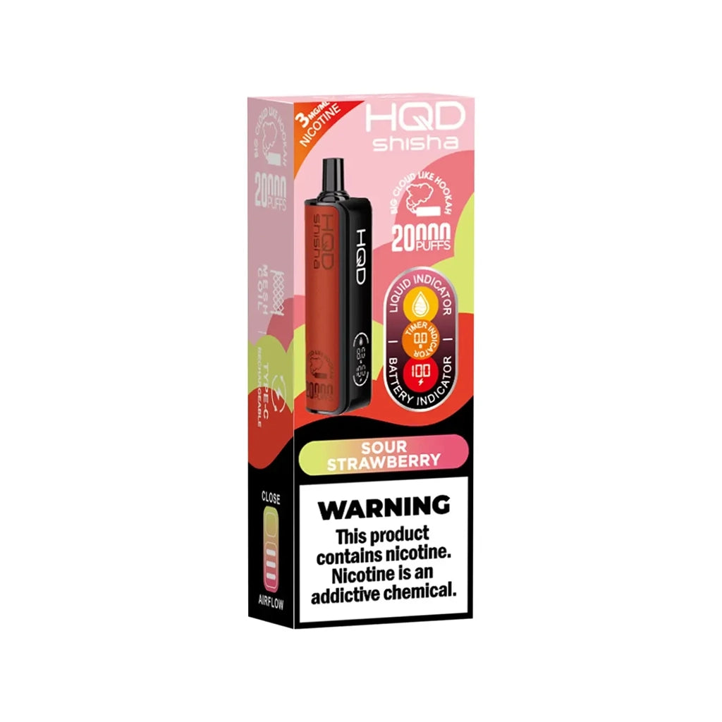 HQD Shisha 3% 20K Sour Strawberry