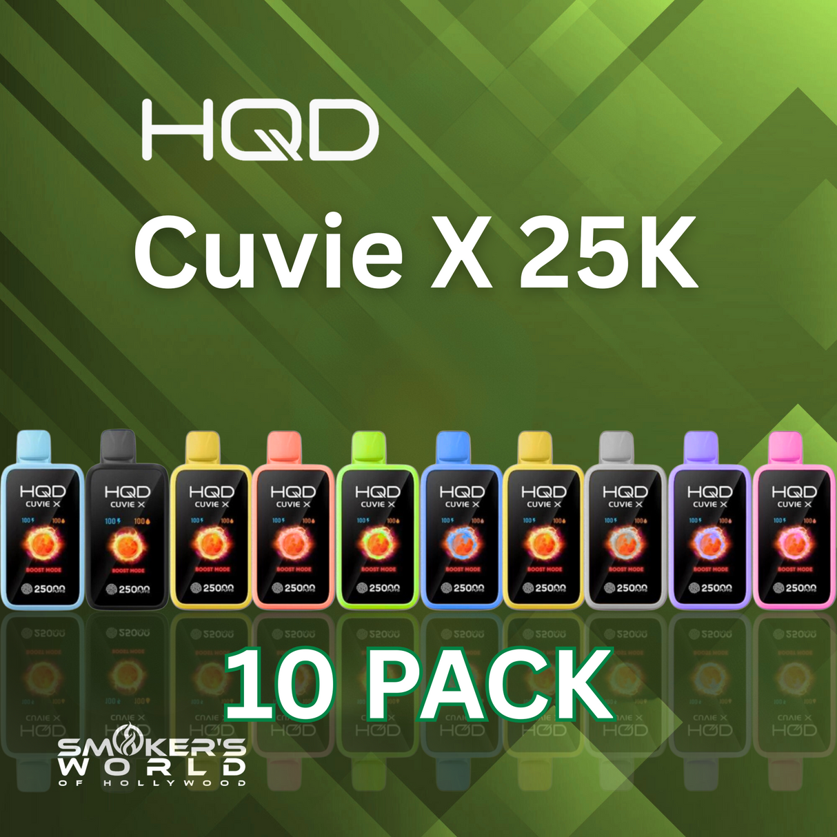 HQD CUVIE X 25K Disposable Vape - (10 Pack)