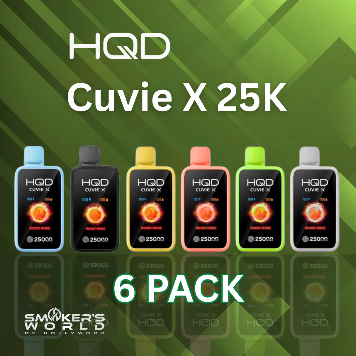 HQD CUVIE X 25K Disposable Vape - (6 Pack)