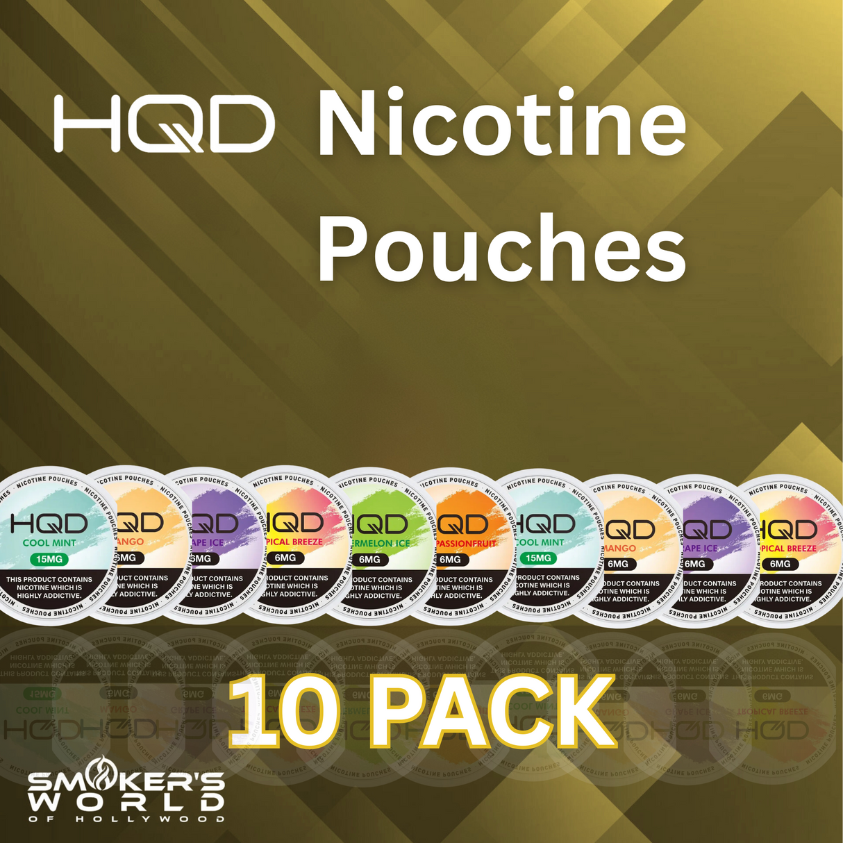 HQD Nicotine Pouches - (10 pack)