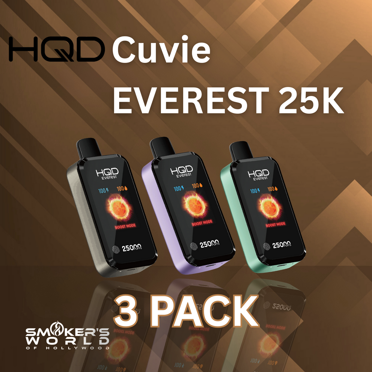 HQD CUVIE EVEREST 25K Vape - (3 Pack)