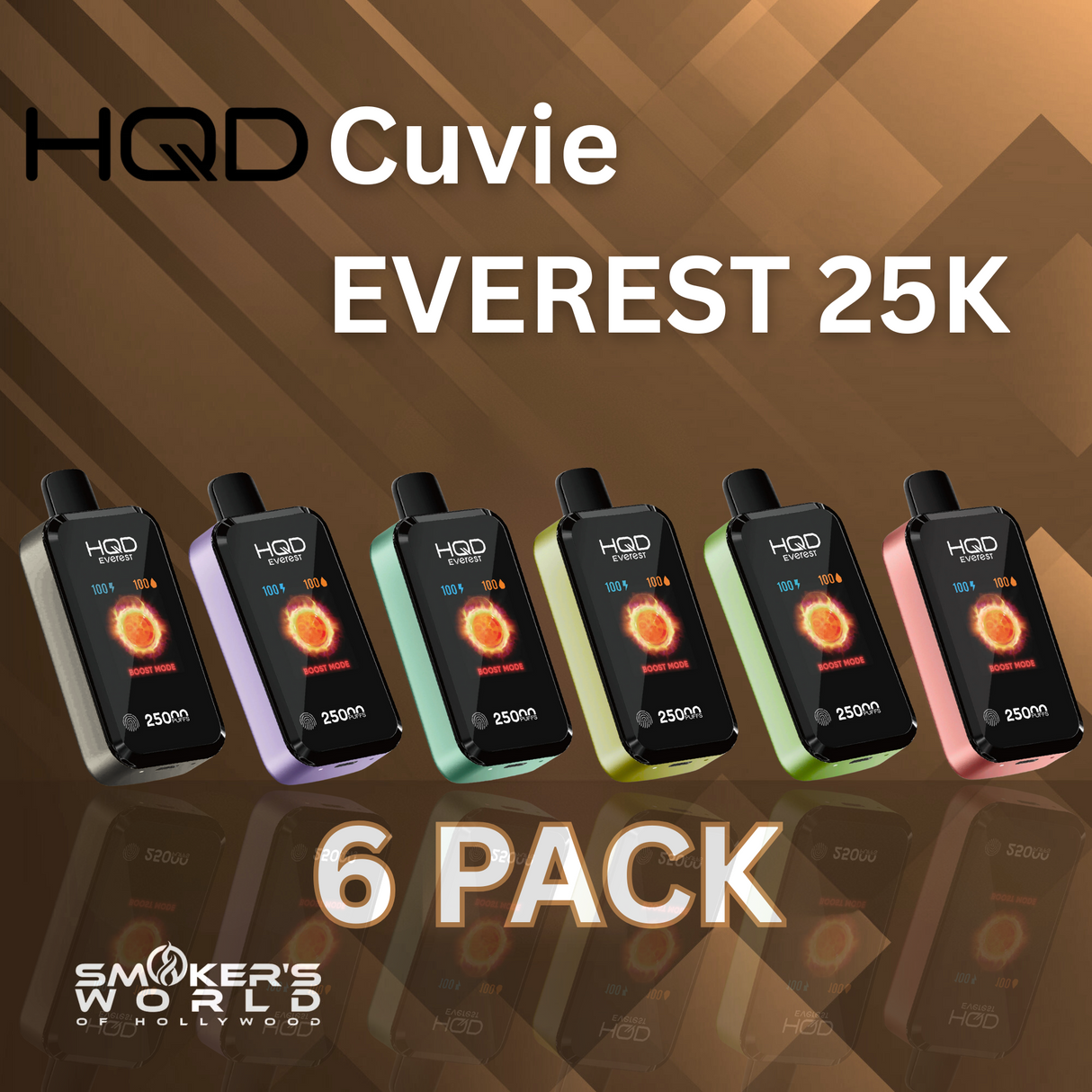 HQD CUVIE EVEREST 25K Vape - (6 Pack)