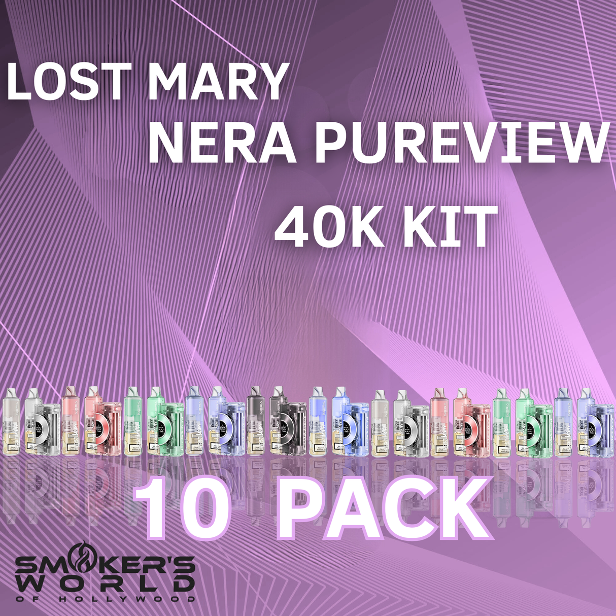Lost Mary NERA Pureview 40K Kit - (10 pack)