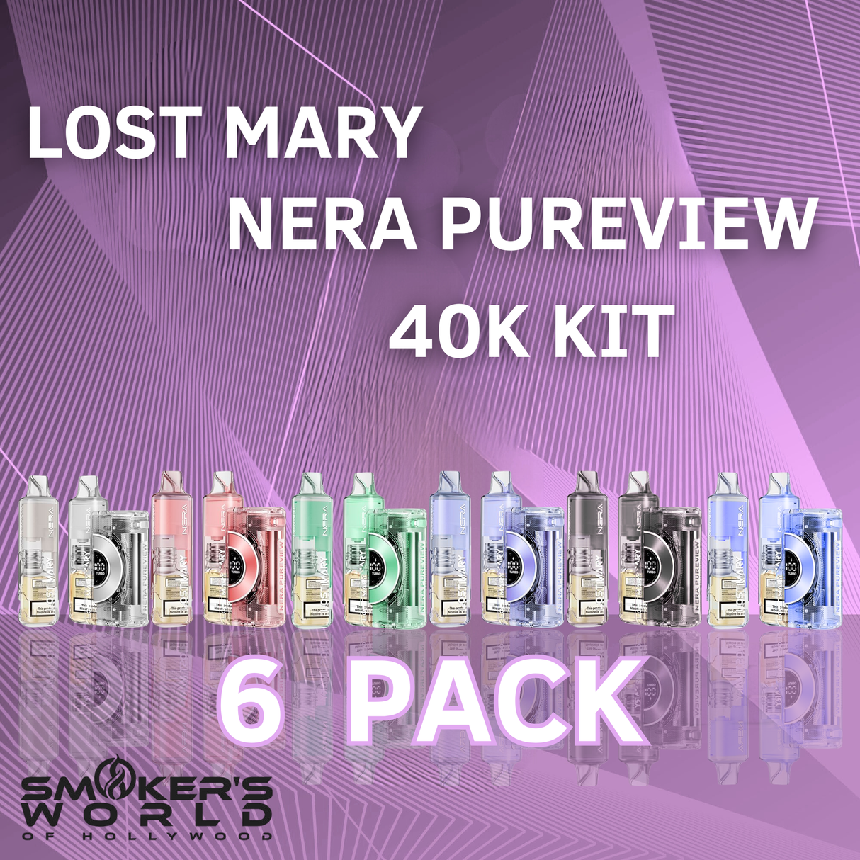 Lost Mary NERA Pureview 40K Kit - (6 pack)