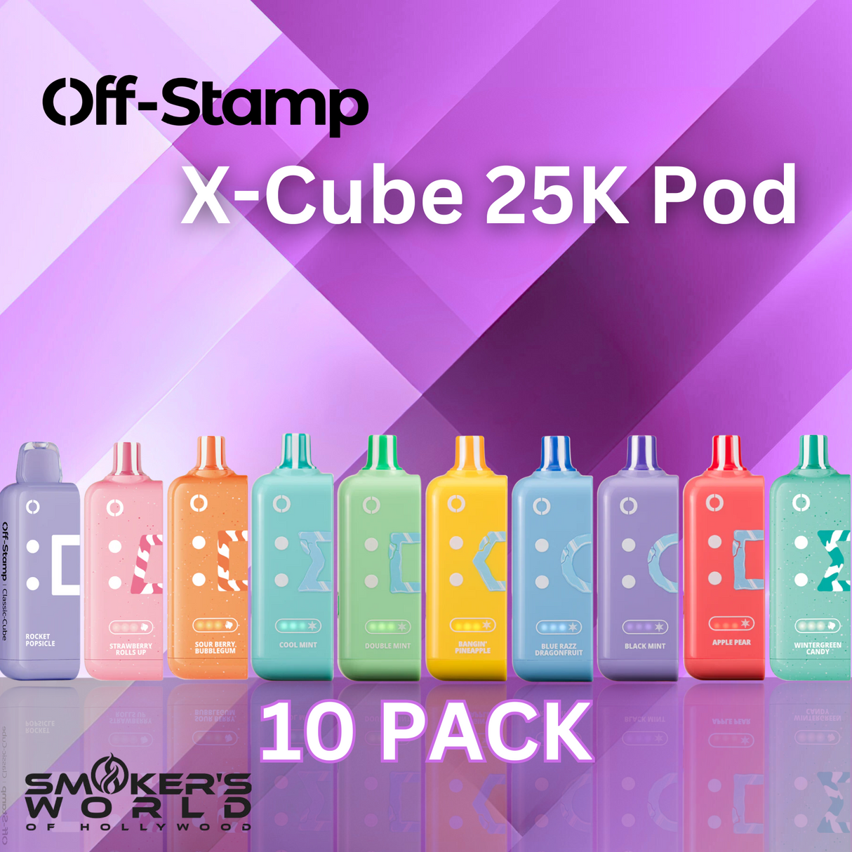 Off Stamp X-Cube 25K Pod - (10 Pack)