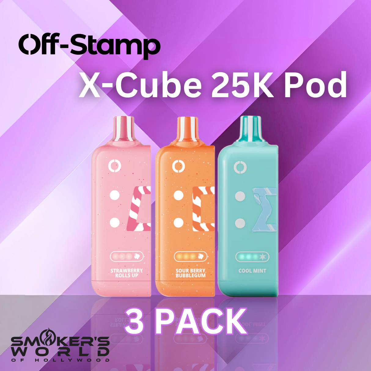 Off Stamp X-Cube 25K Pod - (3 Pack)
