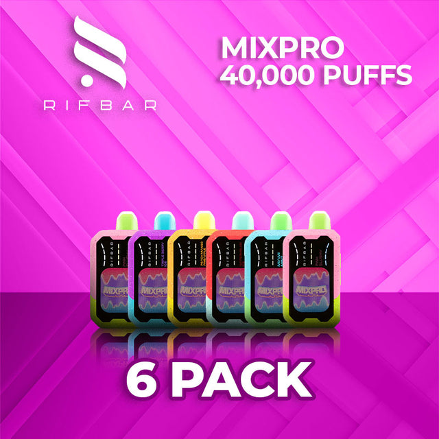 Rifbar Mixpro 40K Vape - (6 Pack)