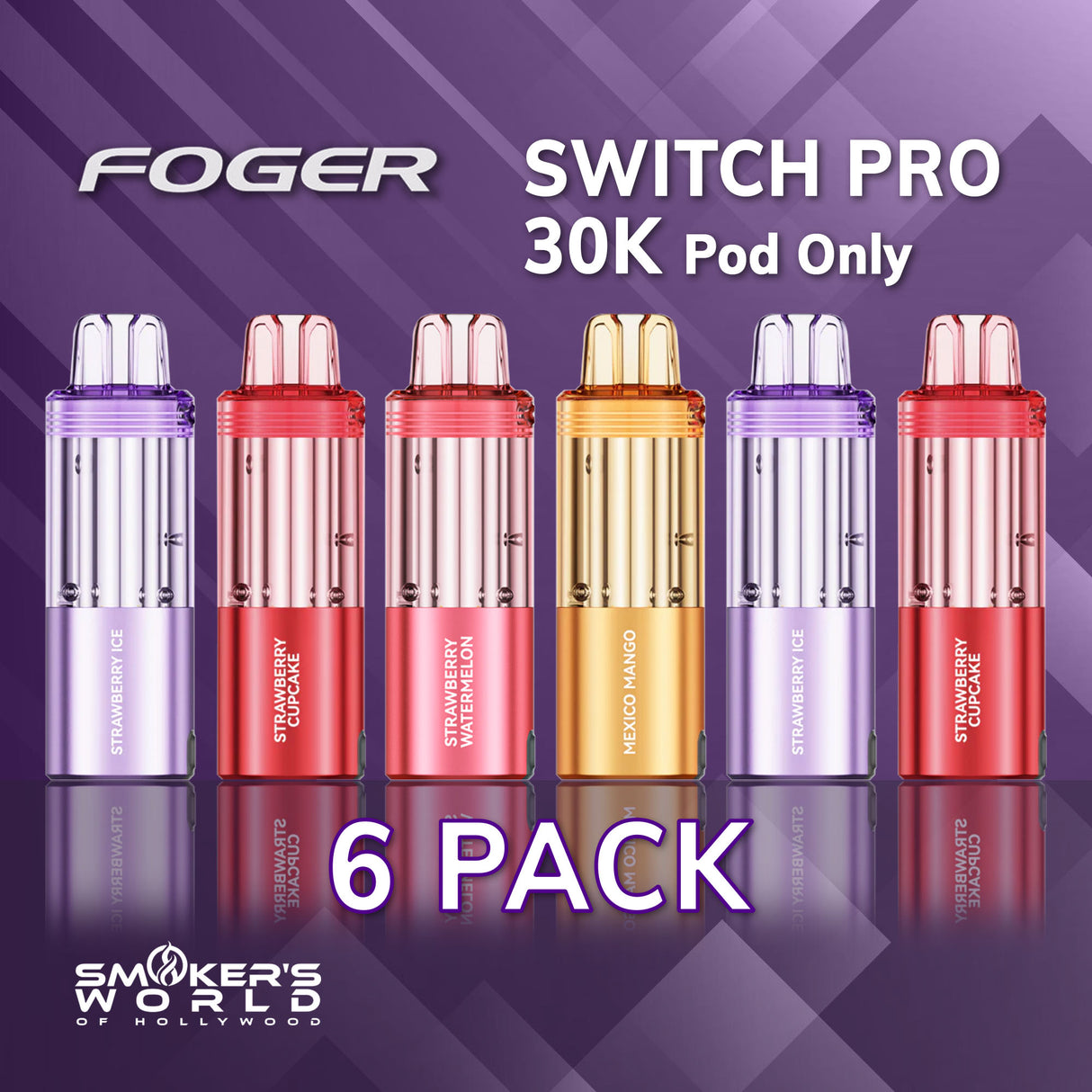 FOGER Switch Pro 30K Pod Only - (6 Pack)