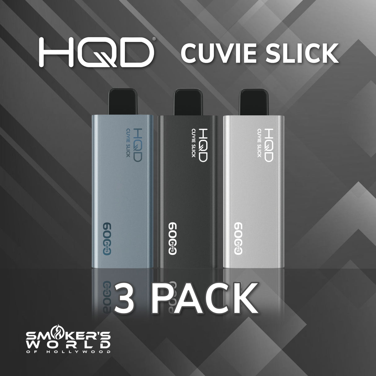 HQD Cuvie Slick 6000 Vape - (3 Pack)