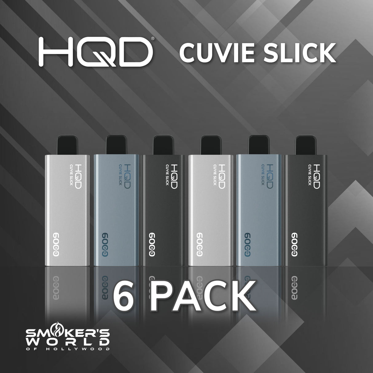 HQD Cuvie Slick 6000 Vape - (6 Pack)