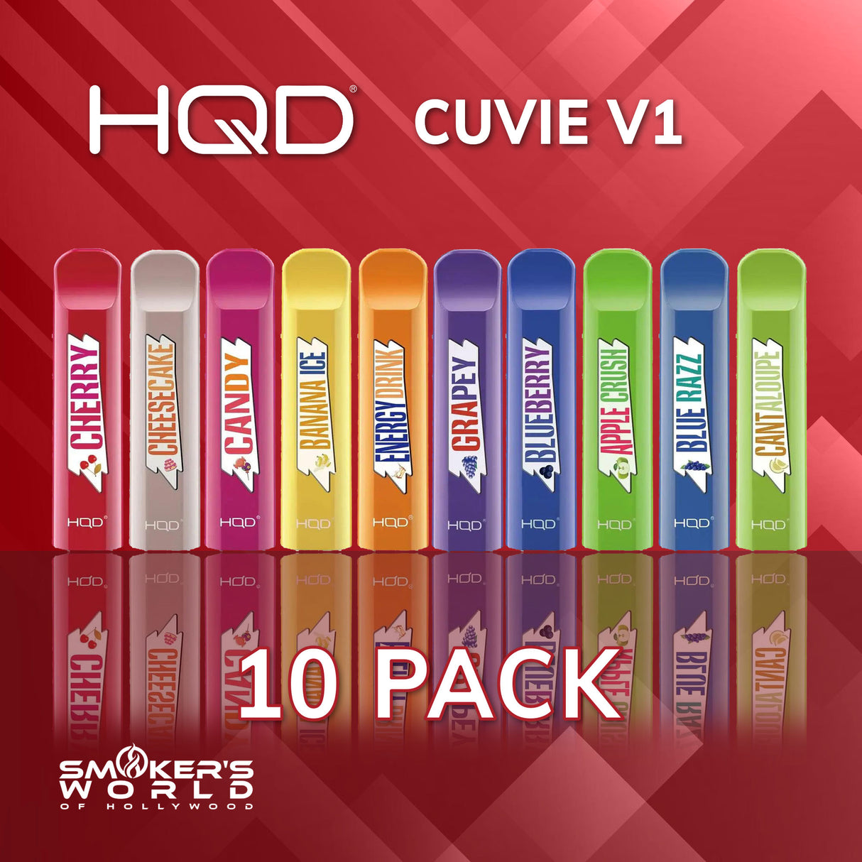 HQD Cuvie V1 300 Vape - (10 Pack)