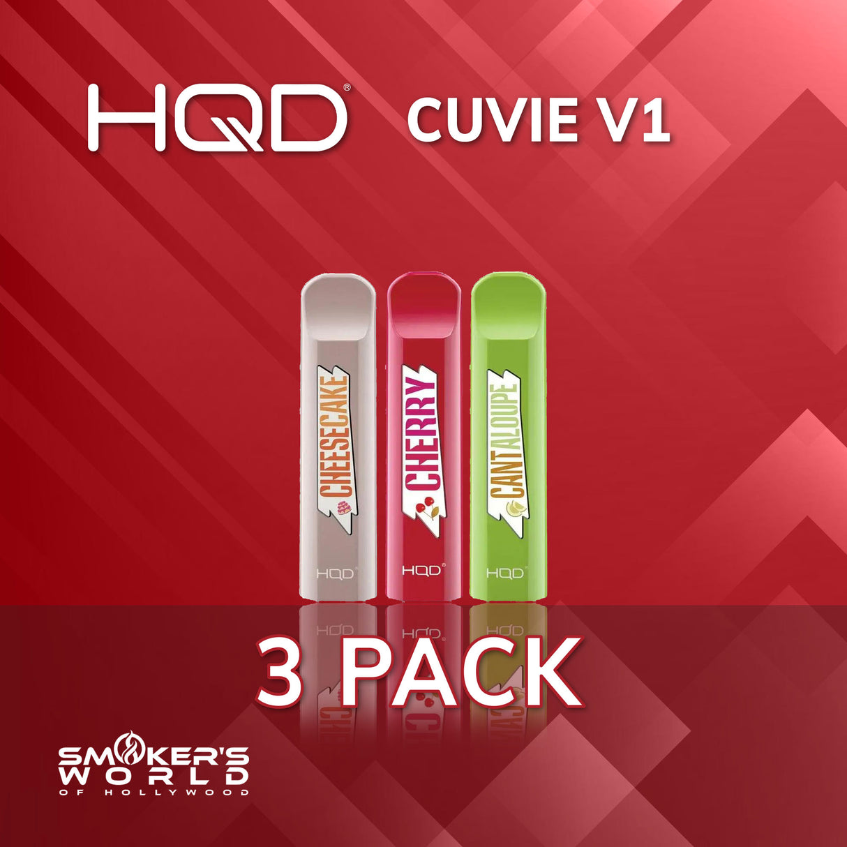 HQD Cuvie V1 300 Vape - (3 Pack)