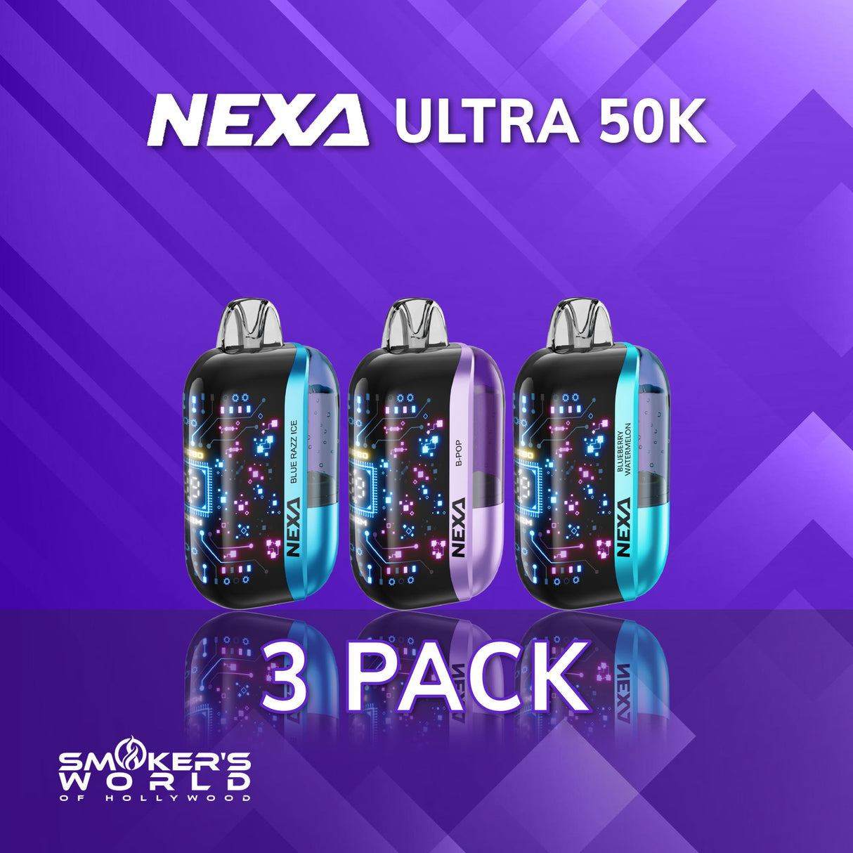 Nexa ULTRA 50K Vape - (3 Pack)