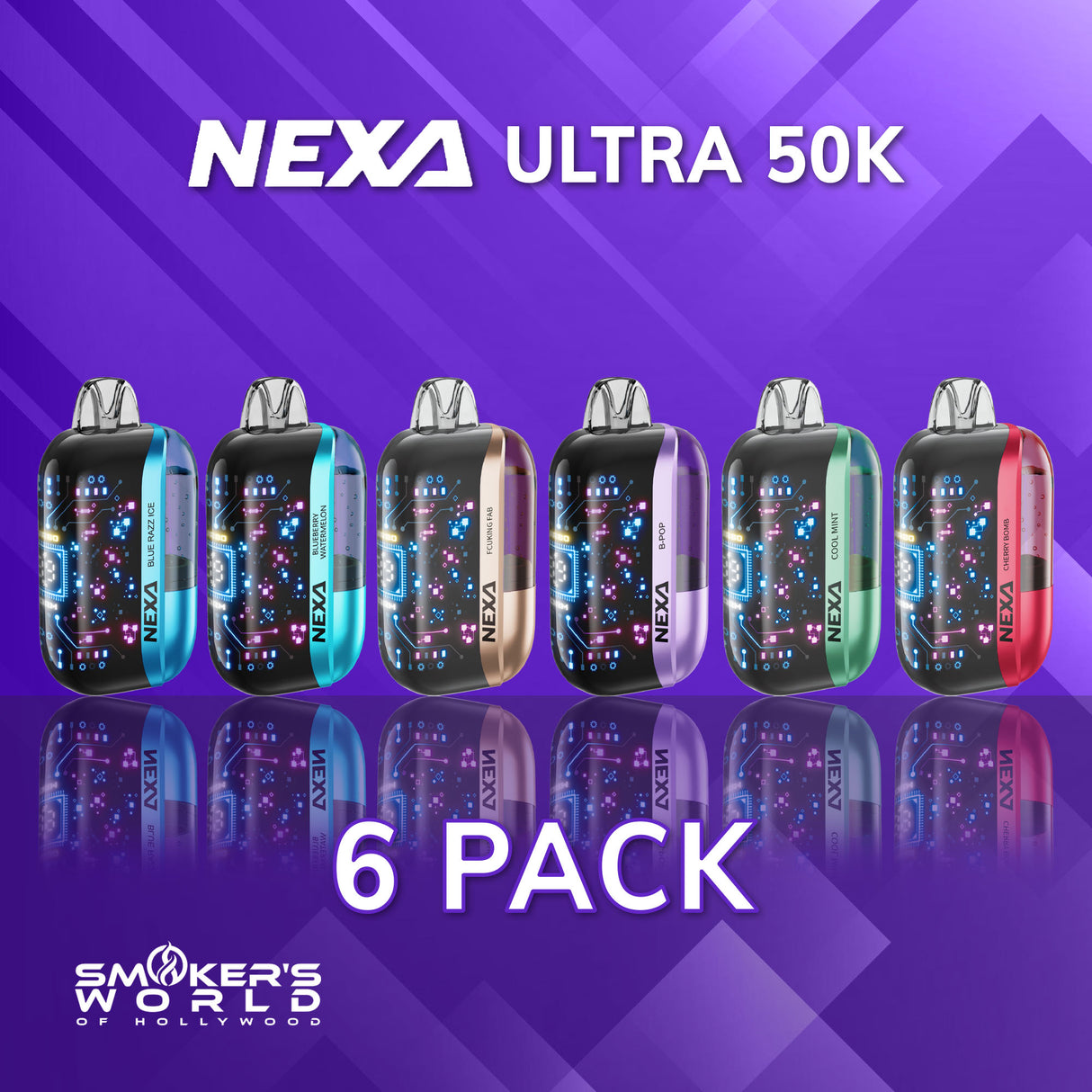 Nexa ULTRA 50K Vape - (6 Pack)