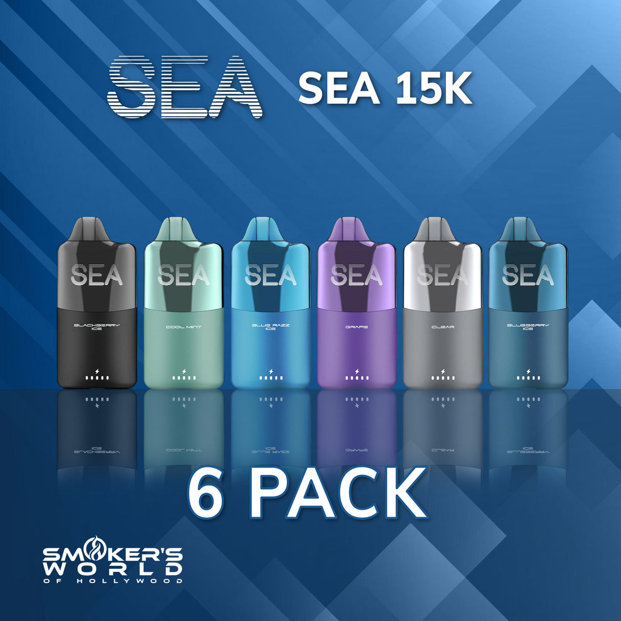 Sea 15k - 6 Pack Disposable Vape