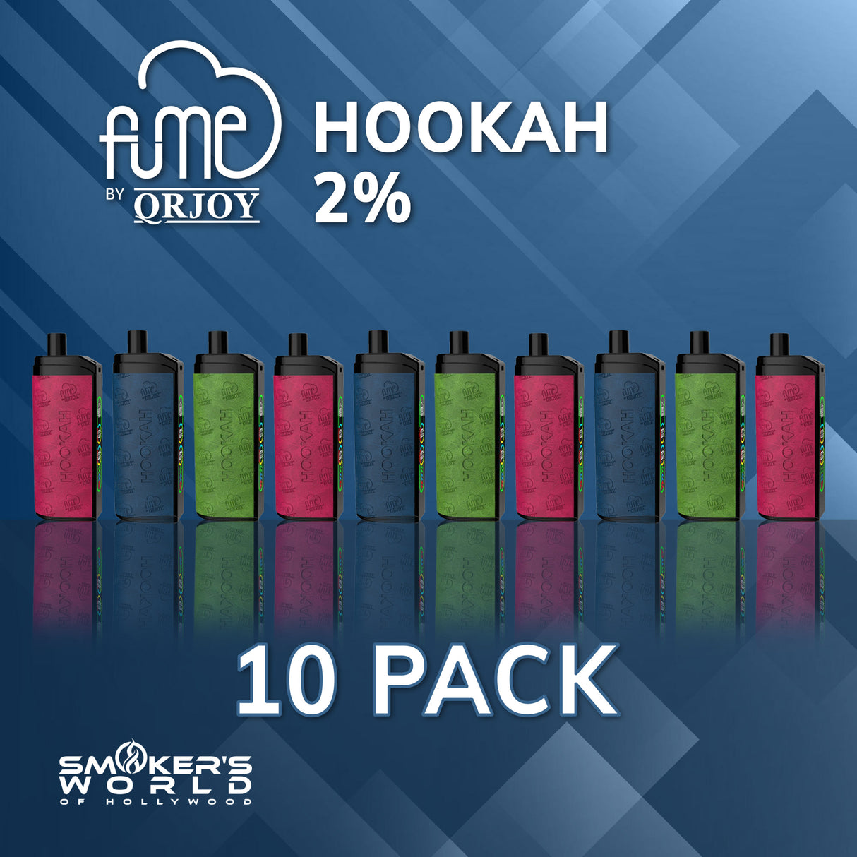 Fume Hookah 2% 20K Disposable Vape - (10 Pack)