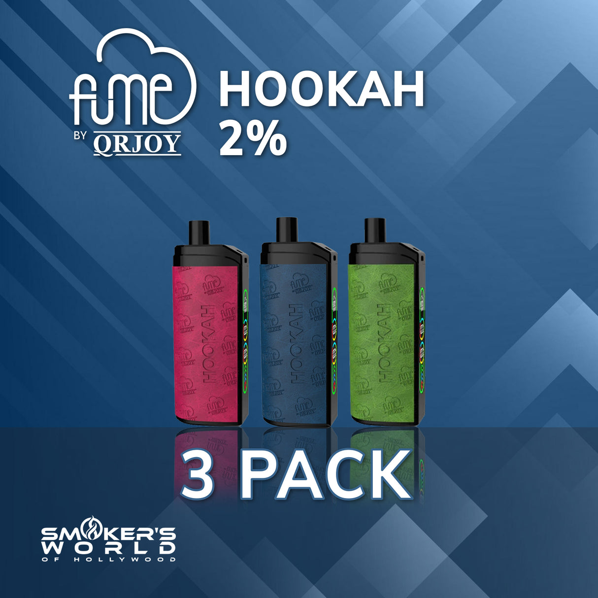 Fume Hookah 2% 20K Disposable Vape - (3 Pack)