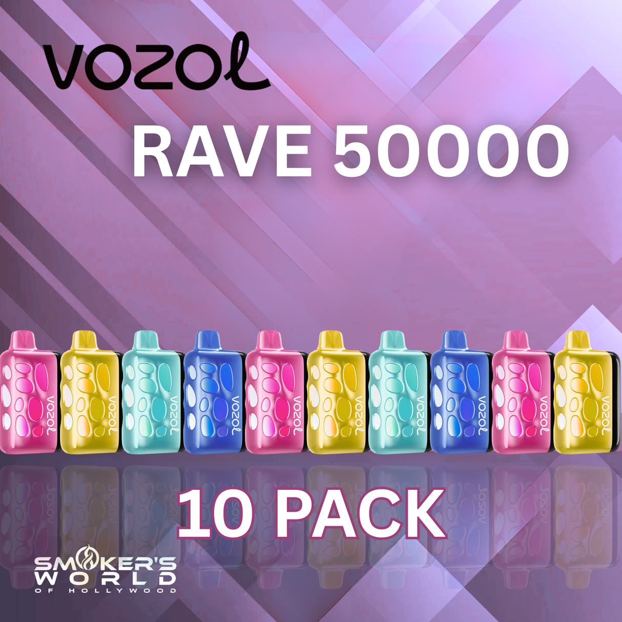 VOZOL Rave 50000 Vape - (10 pack)