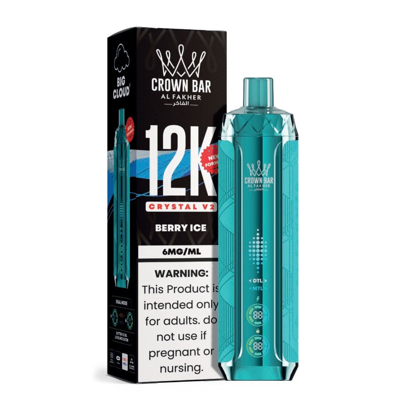 Berry Ice Al Fakher Crown Bar 12K Crystal V2 Vape