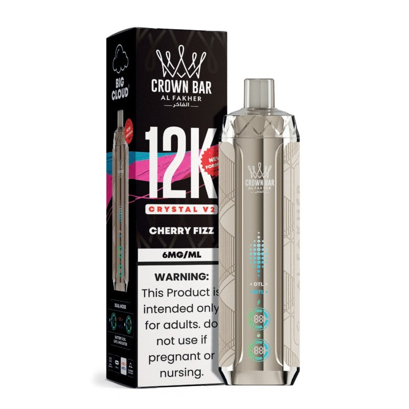 Cherry Fizz Al Fakher Crown Bar 12K Crystal V2 Vape