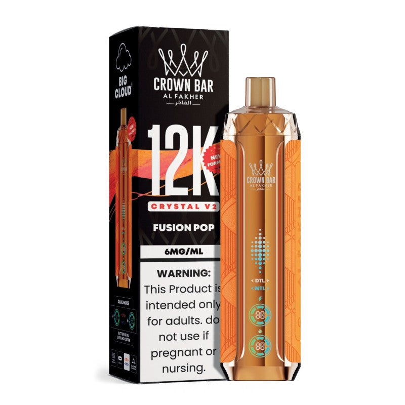 Fusion Pop Al Fakher Crown Bar 12K Crystal V2 Vape