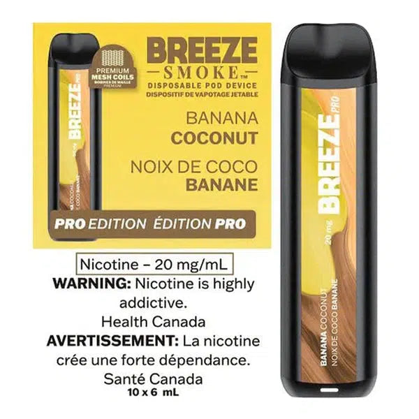 Breeze Pro Coconut Banana Flavor - Disposable Vape