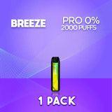Breeze Pro Zero Nicotine Flavor - Disposable Vape