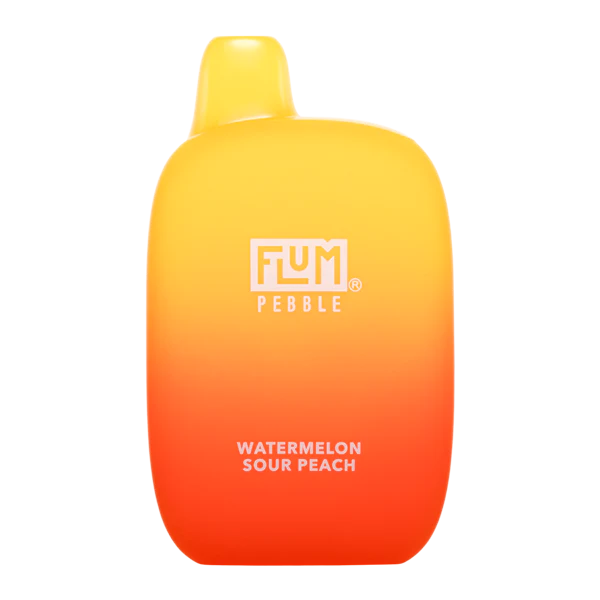 Flum Pebble Watermelon Sour Peach Flavor - Disposable Vape