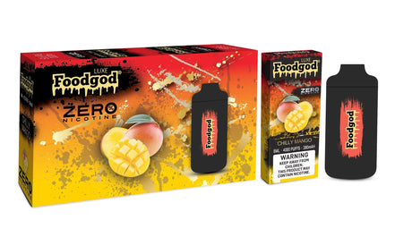 Foodgod Luxe Zero Nicotine Chilly Mango Flavor - Disposable Vape