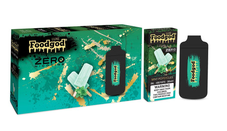 Foodgod Luxe Zero Nicotine Mint Popsycles Flavor - Disposable Vape