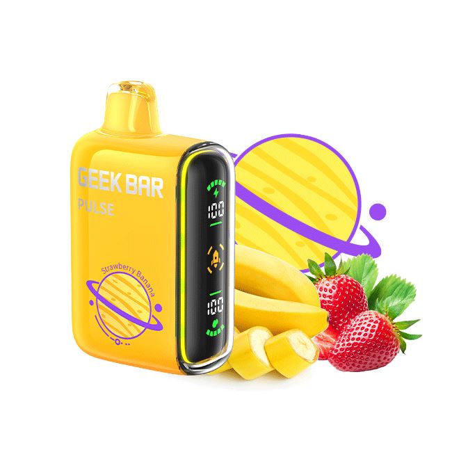 Geek Bar Pulse Strawberry Banana Flavor - Disposable Vape