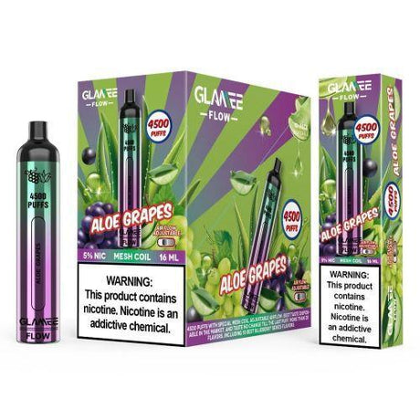 Glamee Flow Aloe Grapes Flavor - Disposable Vape