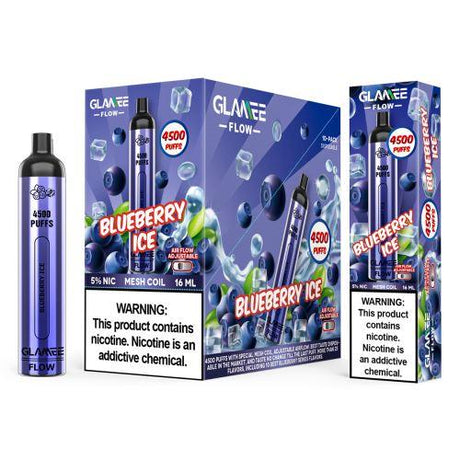 Glamee Flow Blueberry Ice Flavor - Disposable Vape