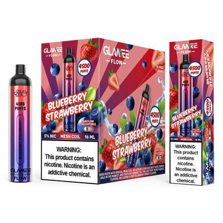 Glamee Flow Blueberry Strawberry Flavor - Disposable Vape