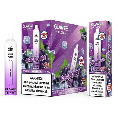 Glamee Flow Grape Ice Flavor - Disposable Vape