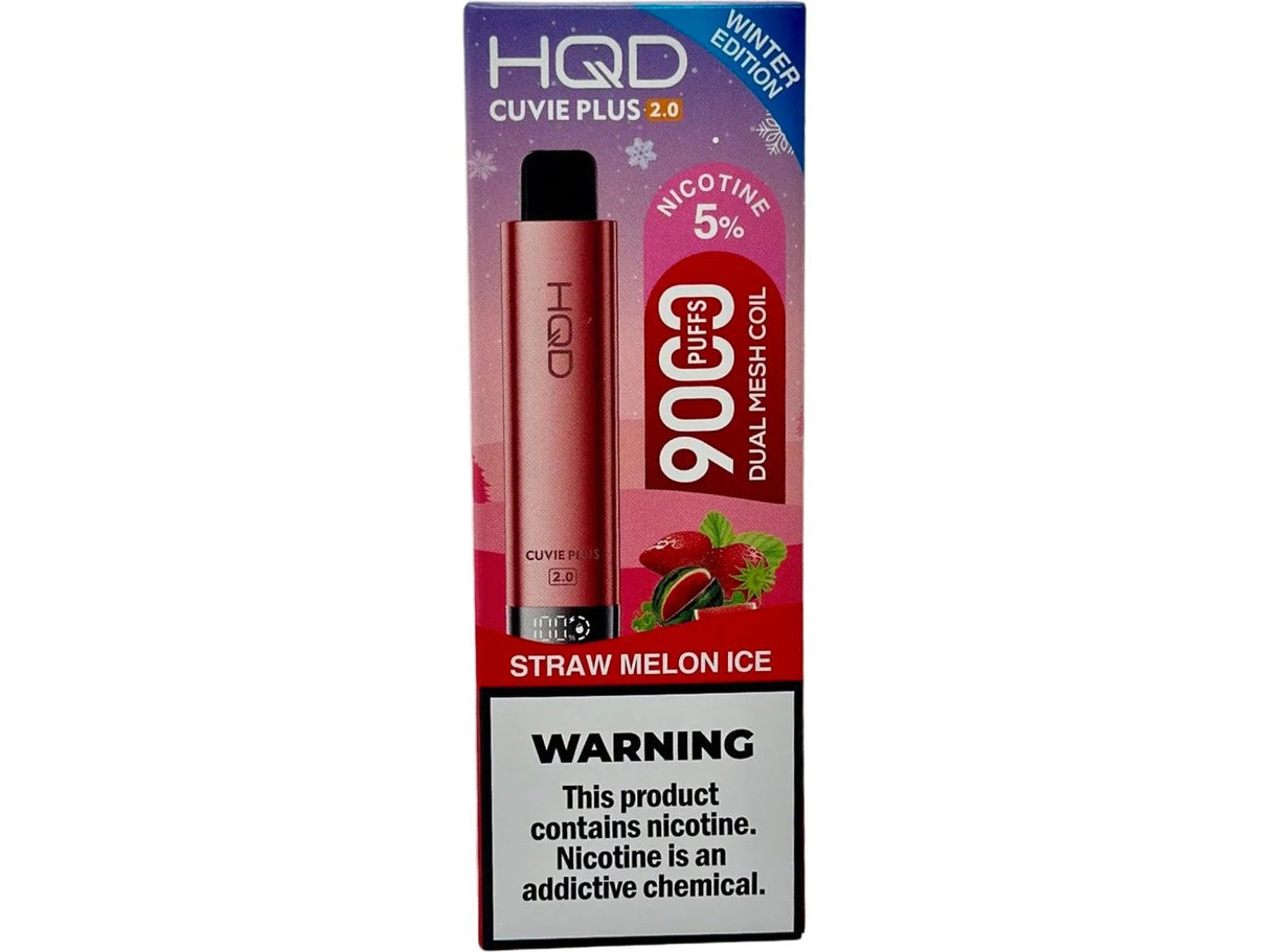 HQD Cuvie Plus 2.0 Straw Melon Ice Flavor - Disposable Vape