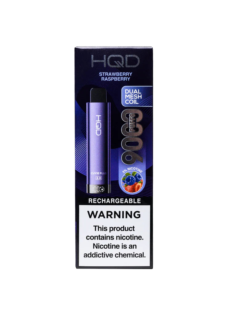 HQD Cuvie Plus 2.0 Strawberry Raspberry Flavor - Disposable Vape