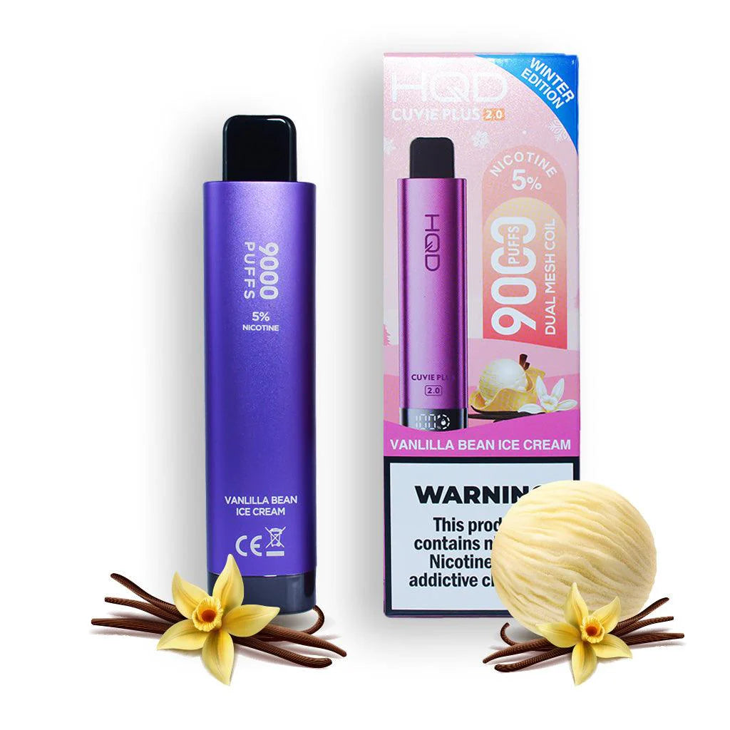 HQD Cuvie Plus 2.0 Vanilla Bean Ice Cream Flavor - Disposable Vape