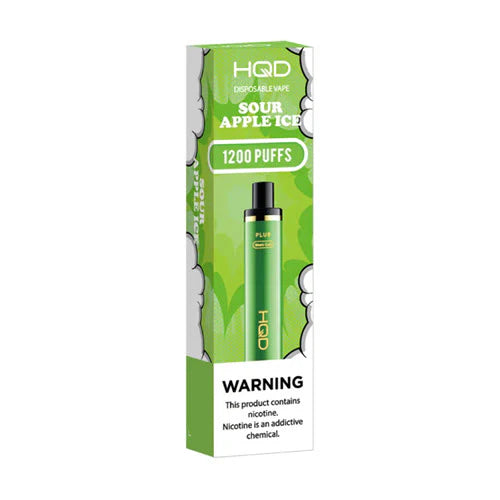HQD Cuvie Plus Sour Apple Ice Flavor - Disposable Vape