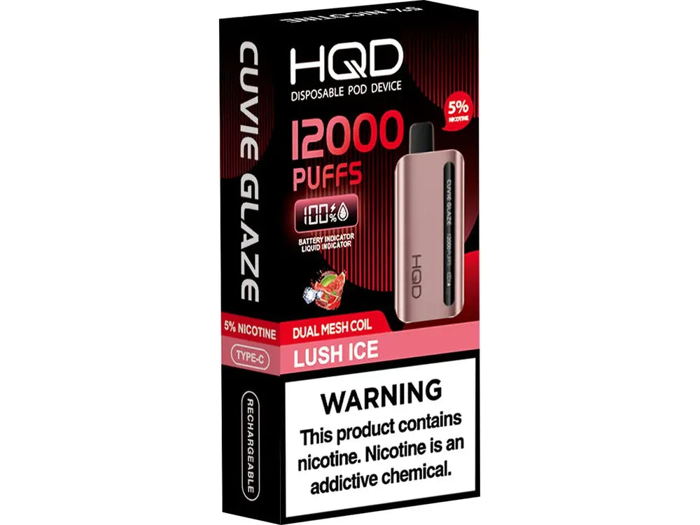 HQD Glaze Lush Ice Flavor - Disposable Vape