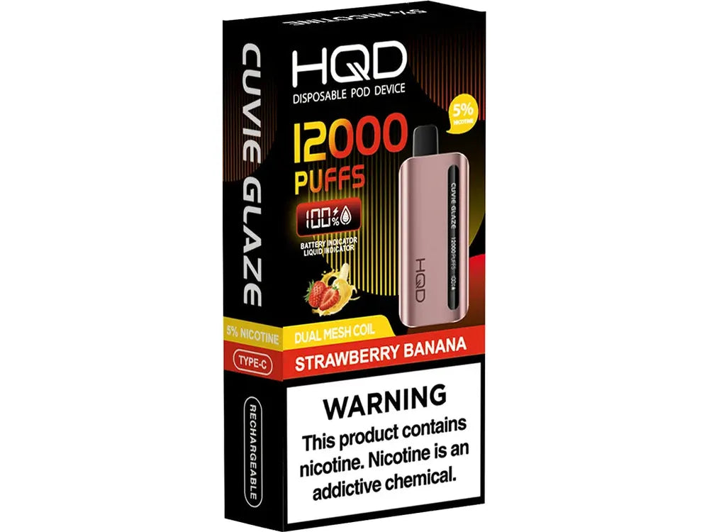 HQD Glaze Strawberry Banana Flavor - Disposable Vape
