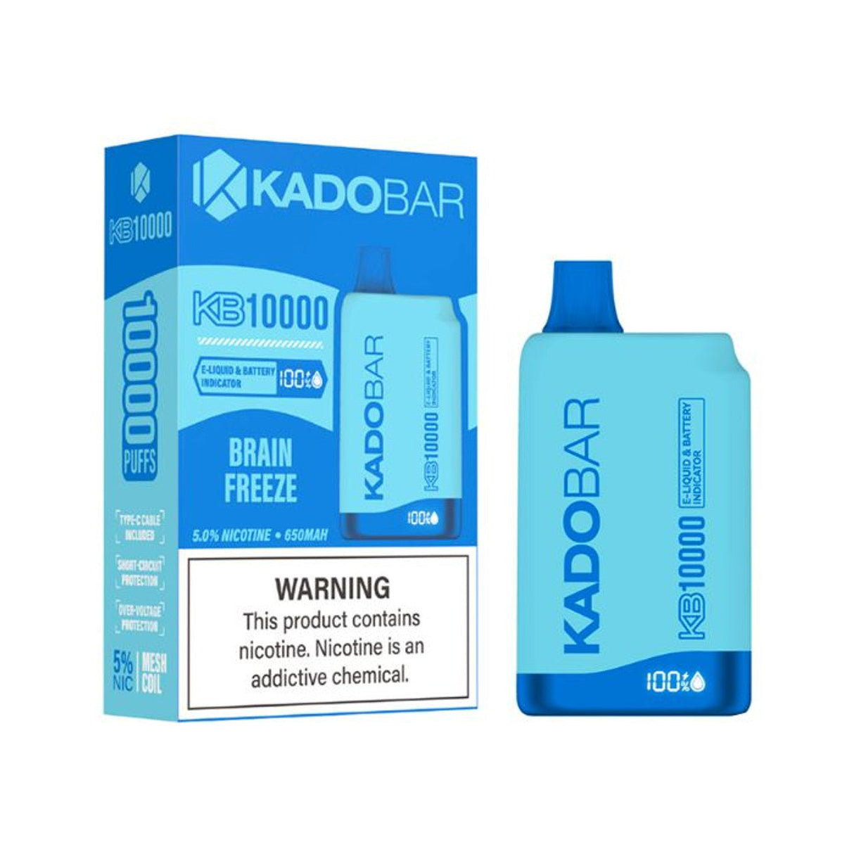 Kado Bar KB10000 Brain Freeze Flavor - Disposable Vape